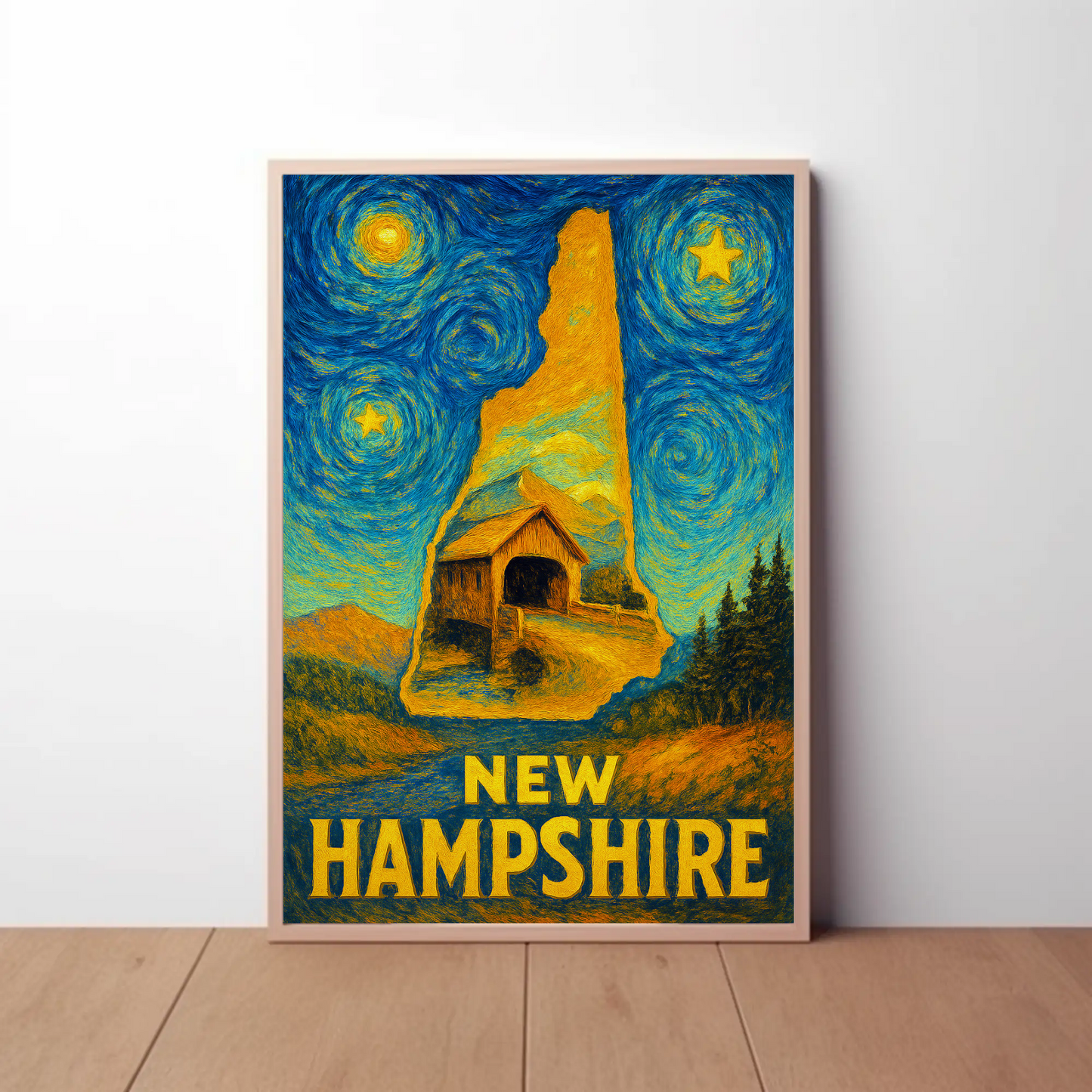 New Jersey Starry Night Poster