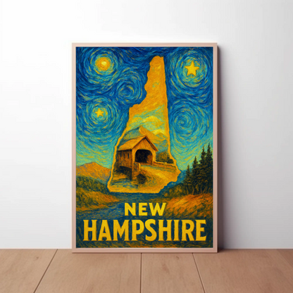 New Jersey Starry Night Poster