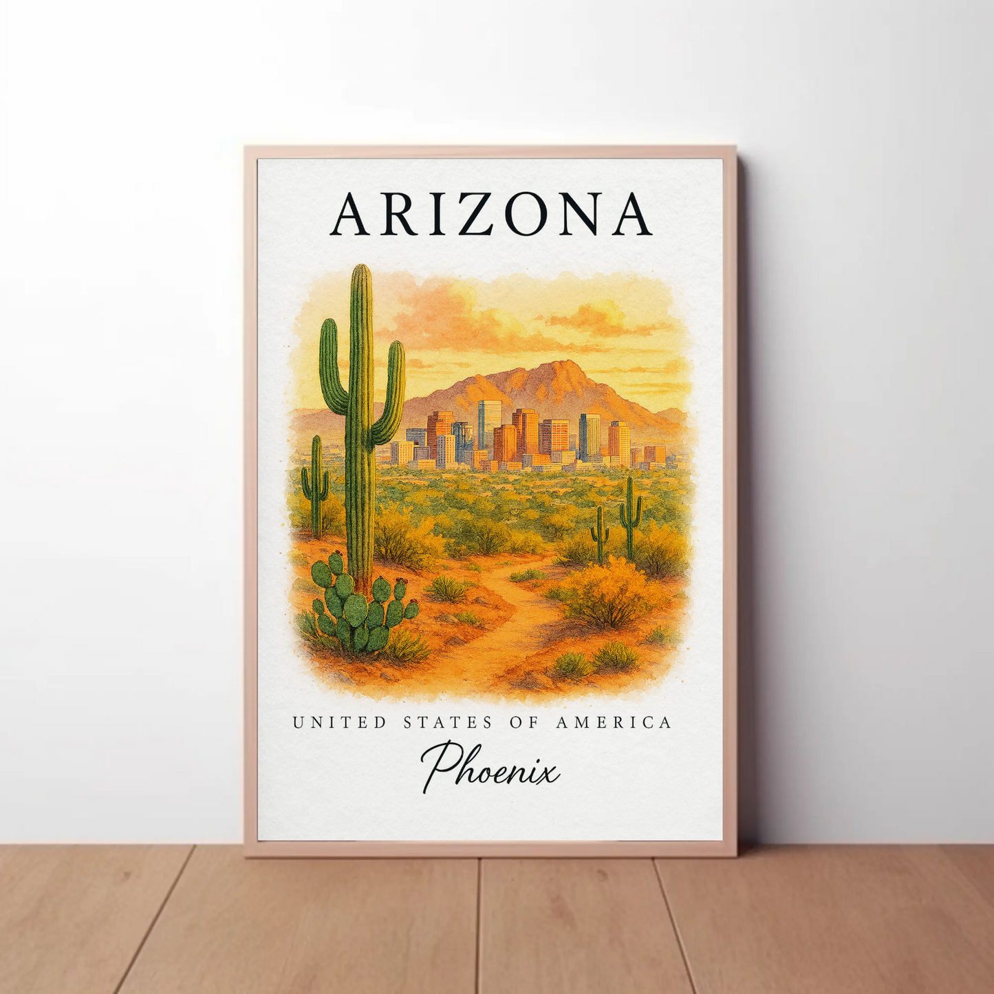 Arizona, Phoenix Signature Series Vintage Travel Poster