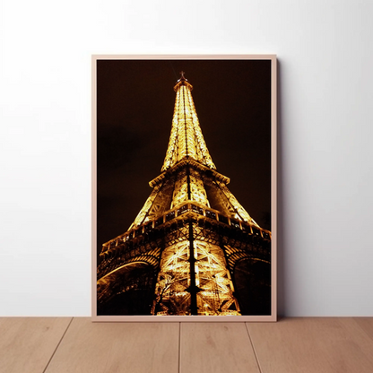 Eiffel Tower – Glow at Night (Close-Up)