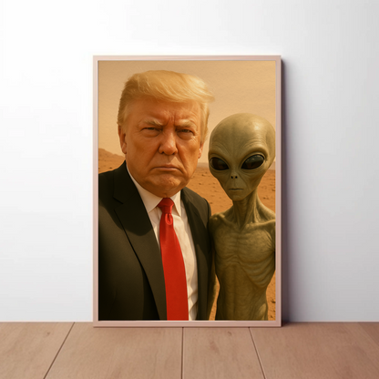 Donald Trump Alien Mars Photo Poster