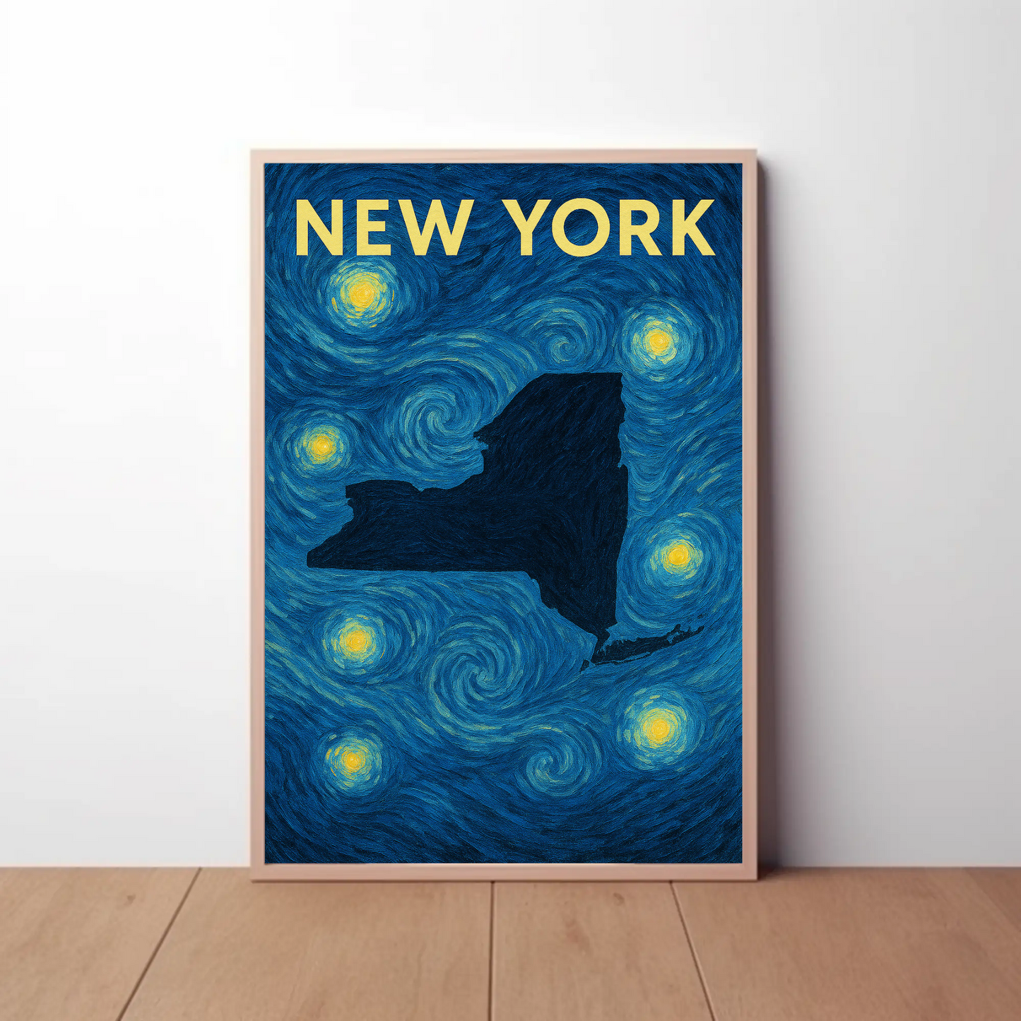 New York Starry Night Poster