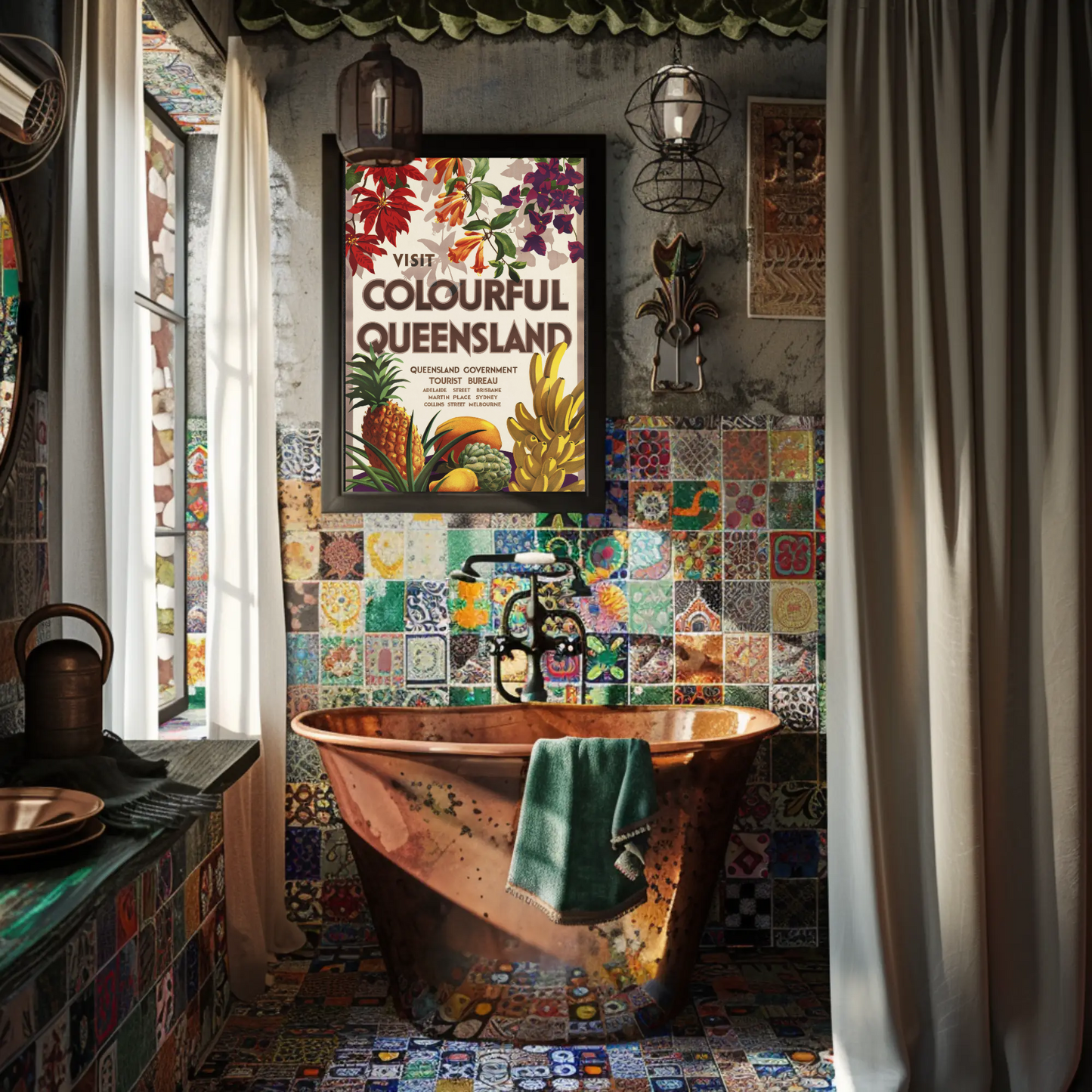 Visit Colourful Queensland Poster