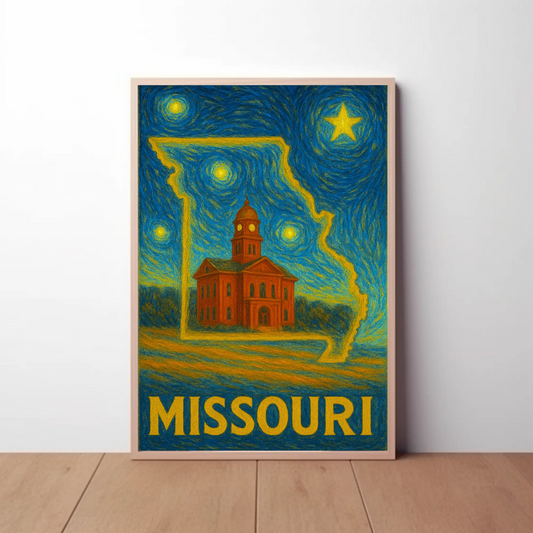 Missouri Starry Night Poster