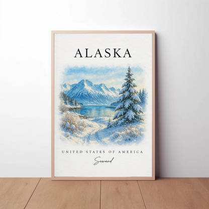 Alaska, Anchorage Signature Series Vintage Travel Poster