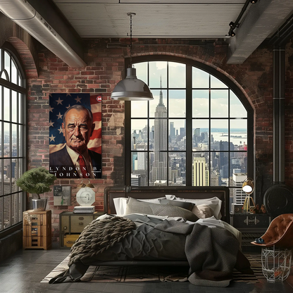 Lyndon Johnson 36th President Of The United States Portrait