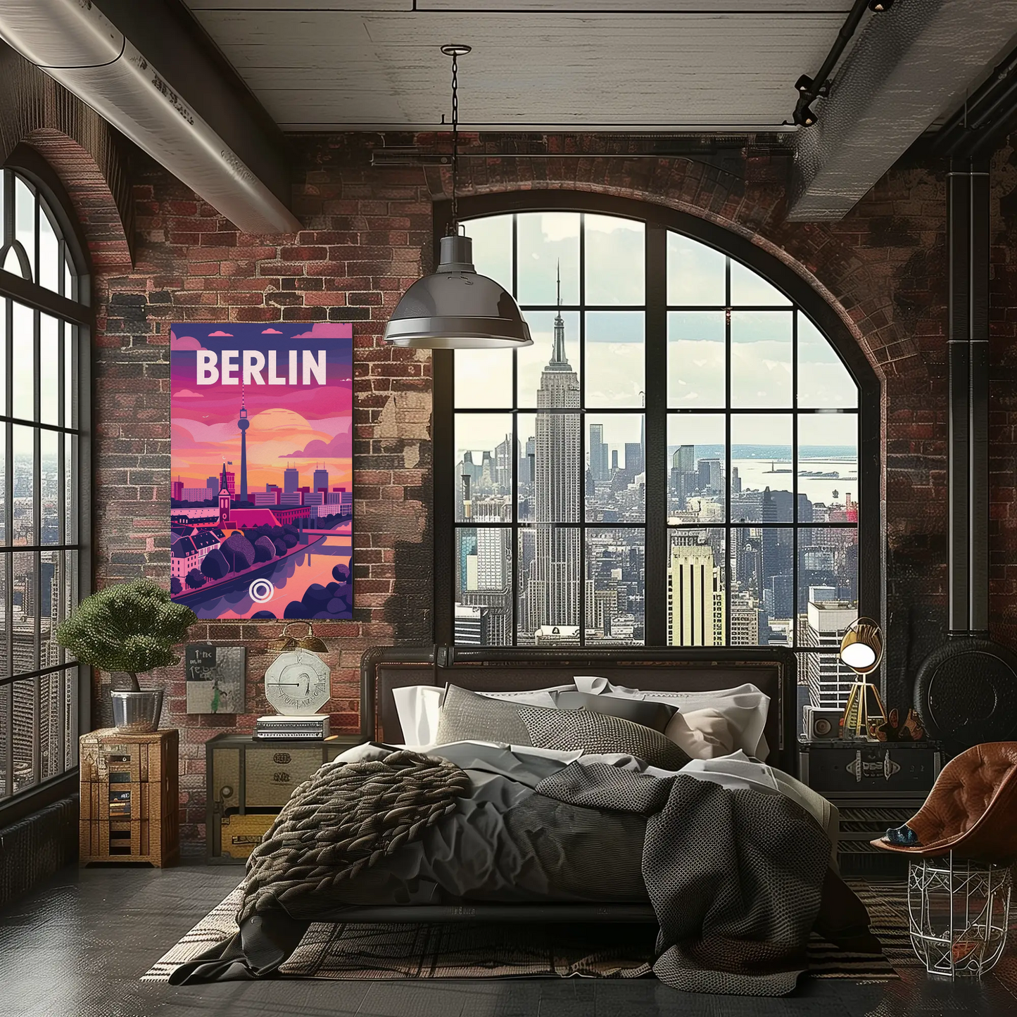 Berlin at Sunset Poster
