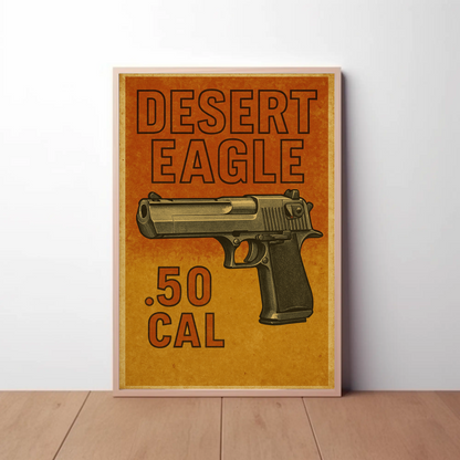 Desert Eagle 50 Cal Gun Poster