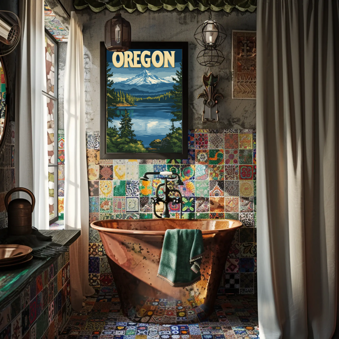 Oregon Vintage Poster