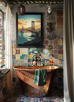 San Francisco Bay Bridge Poster