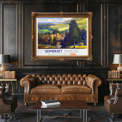 Somerset - The Lovely County of Peaceful Charm Poster