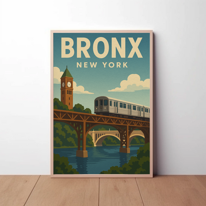 Bronx Bound: Crossing the Harlem River New York Poster