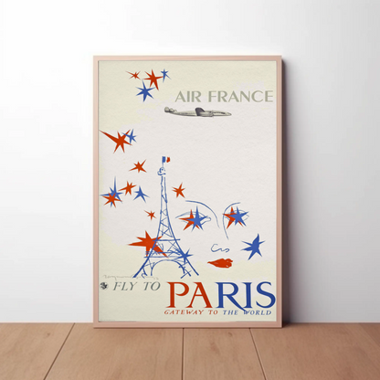 Fly to Paris Air France Gateway Poster