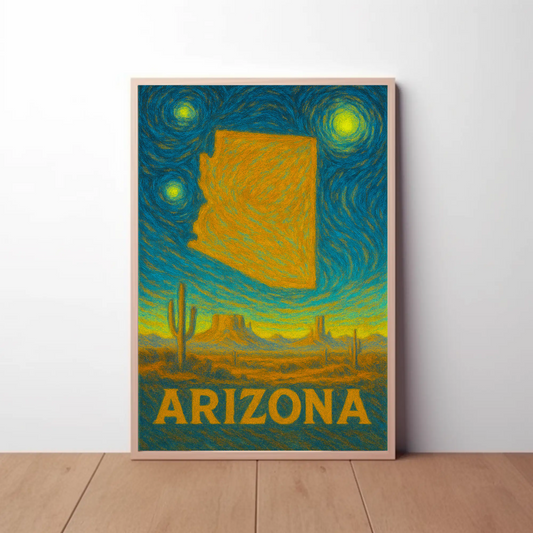 Arizona Starry Night Poster