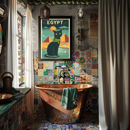 Egyptian Cat Mystique Poster