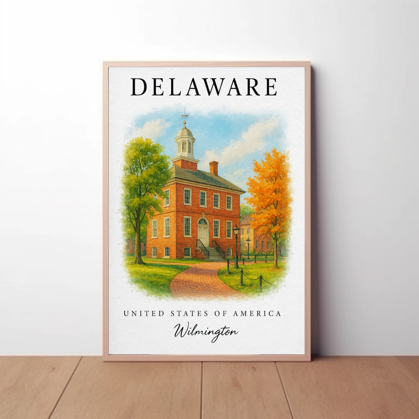 Delaware, Wilmington Signature Series Vintage Travel Poster