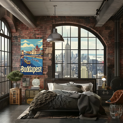 Budapest Cityscape Poster