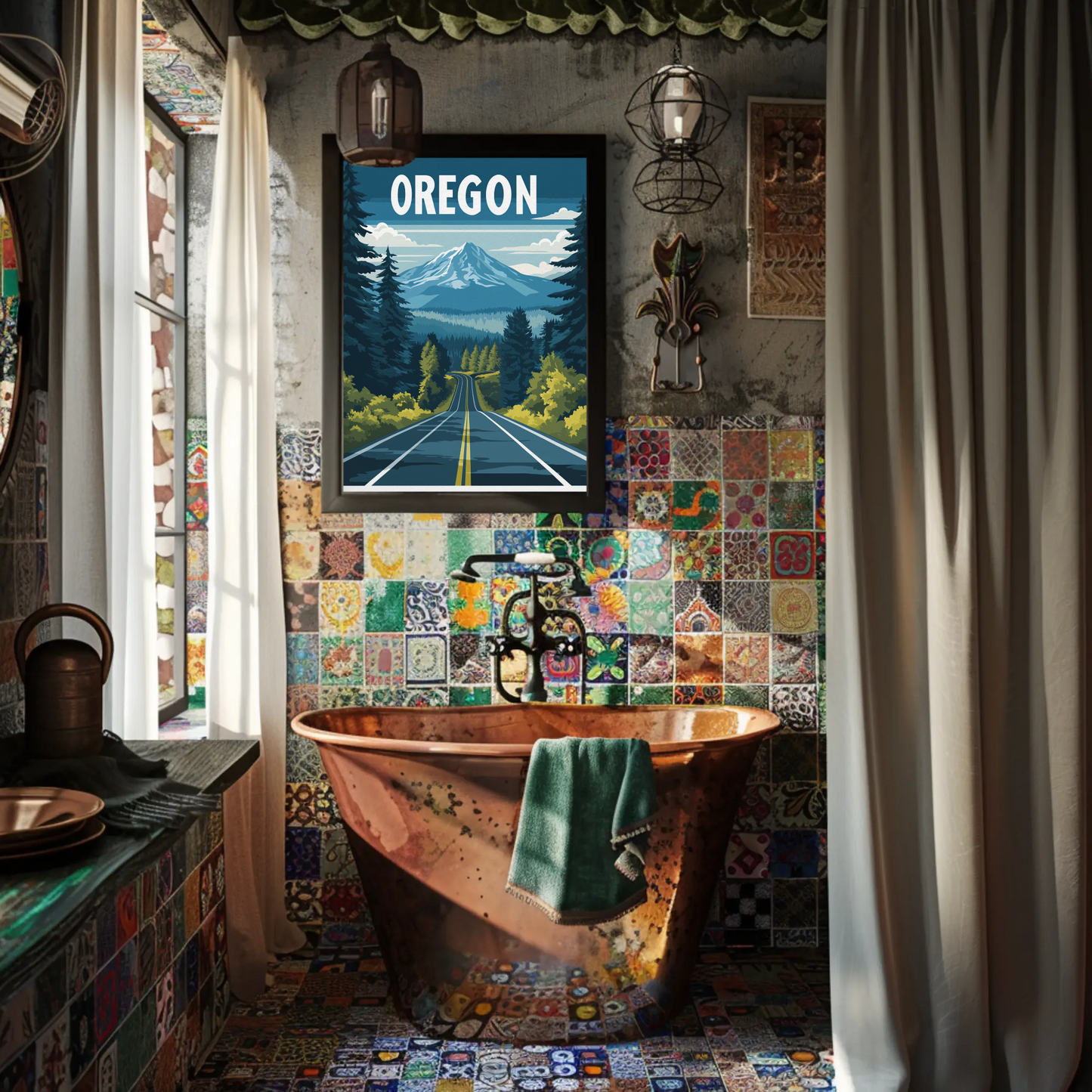 Oregon Vintage Poster