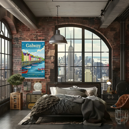 Galway Harbor Poster