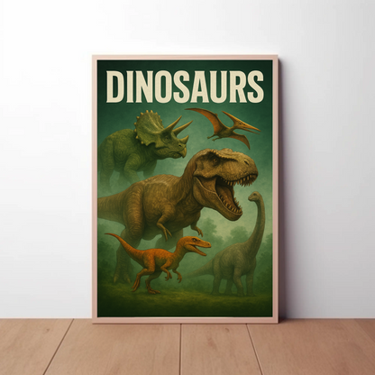 Dinosaurs Movie Poster 2 Vintage Poster