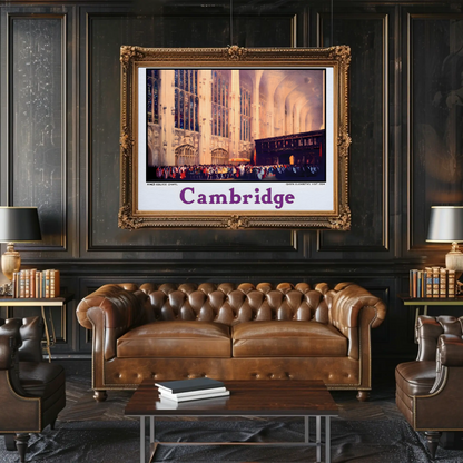 Cambridge King's College Chapel Poster