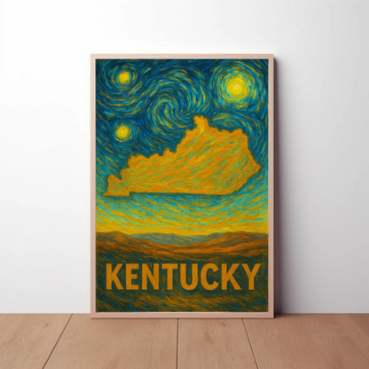 Kentucky Starry Night Poster