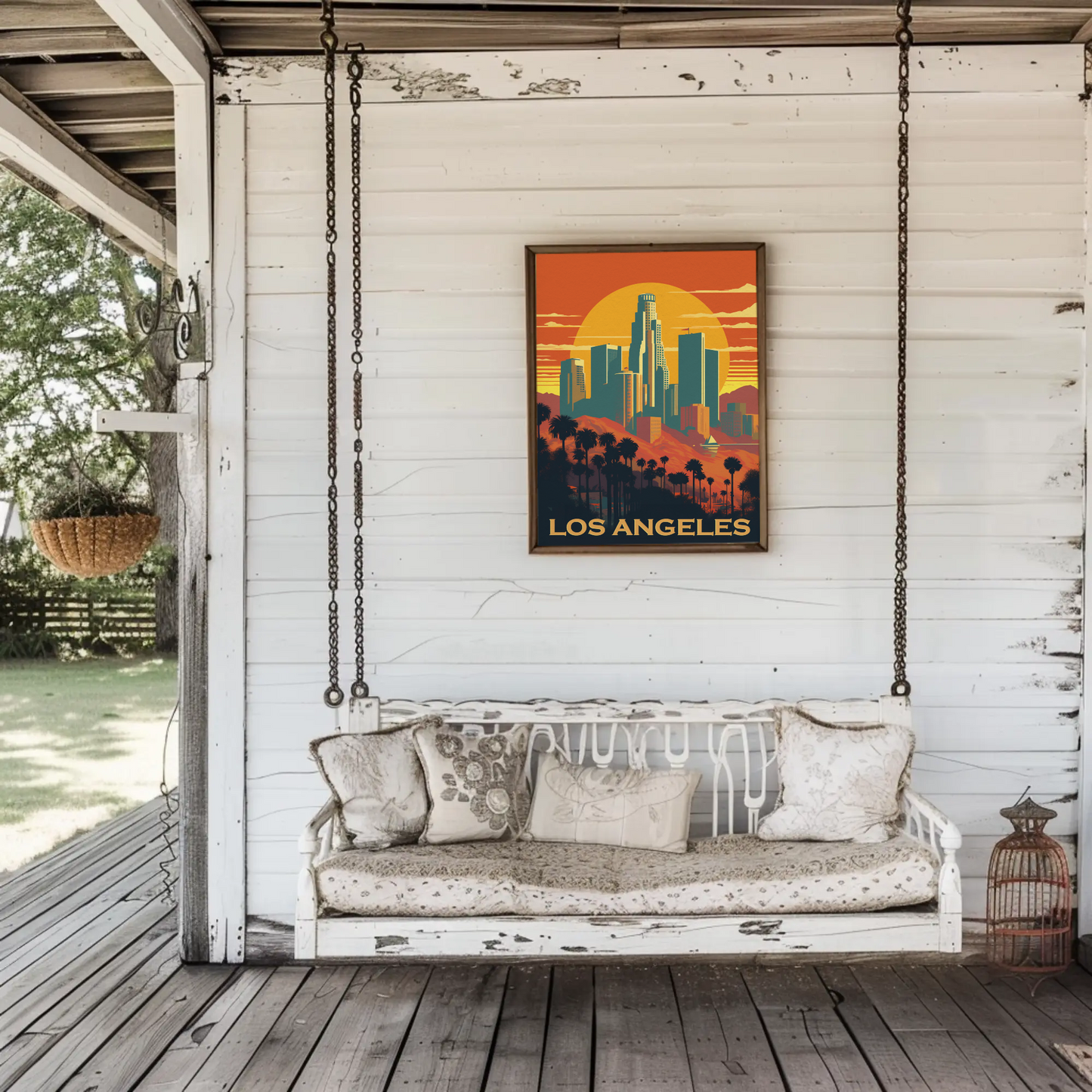 Los Angeles Vintage Travel Poster