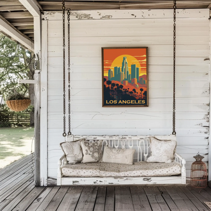 Los Angeles Vintage Travel Poster