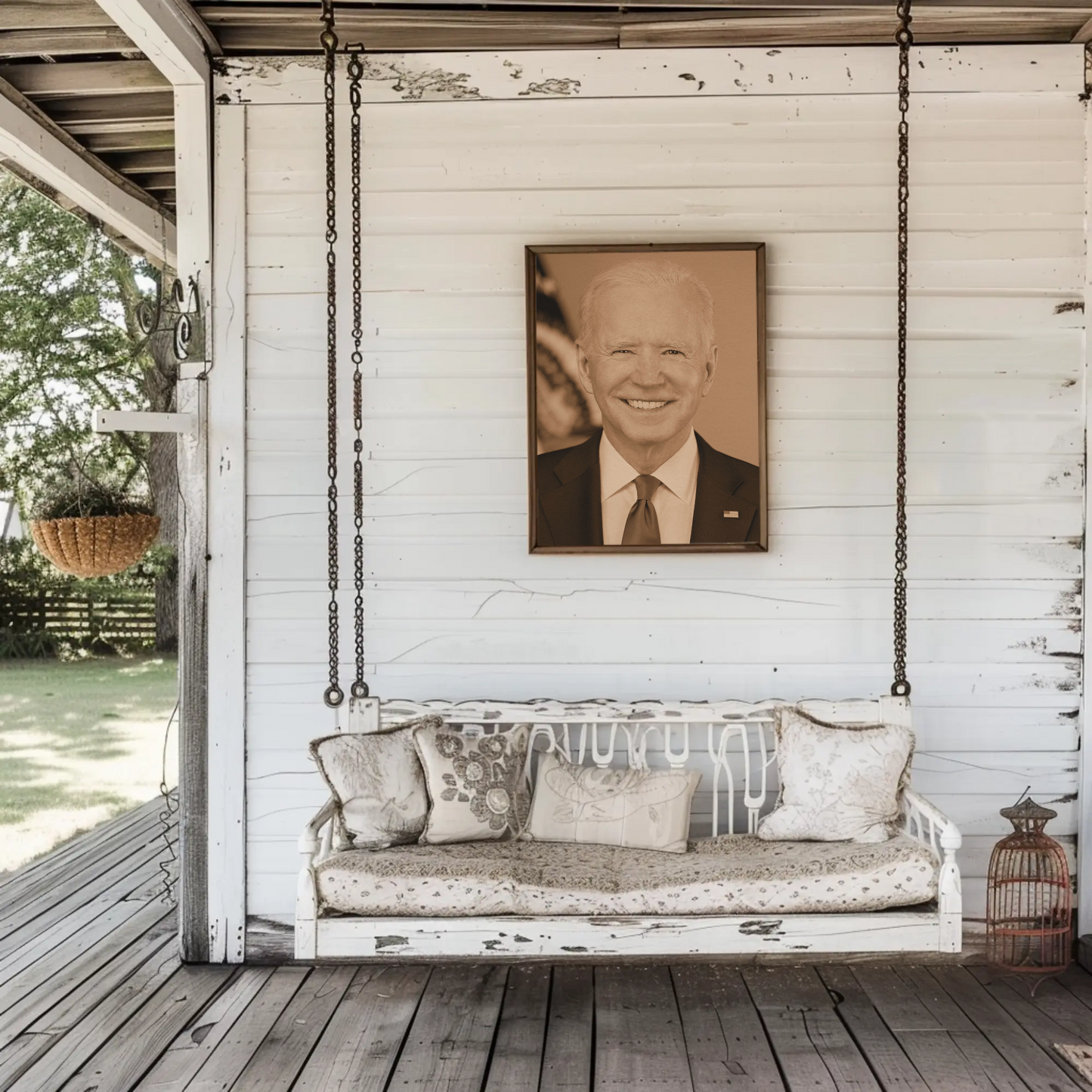 Joe Biden 46th President Sepia Photo