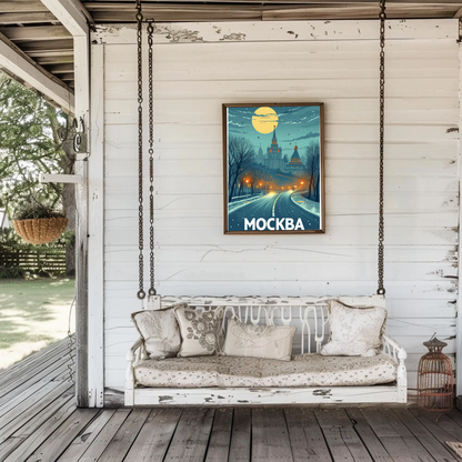 Moscow: Winter Night Poster