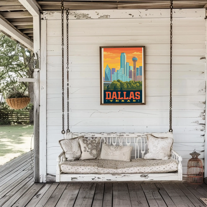 Dallas Texas Vintage Poster