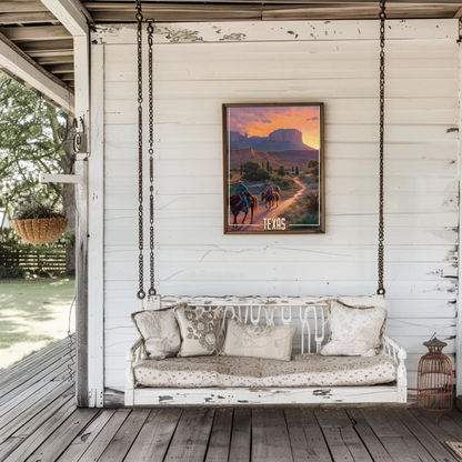 Texas United States Vintage Poster