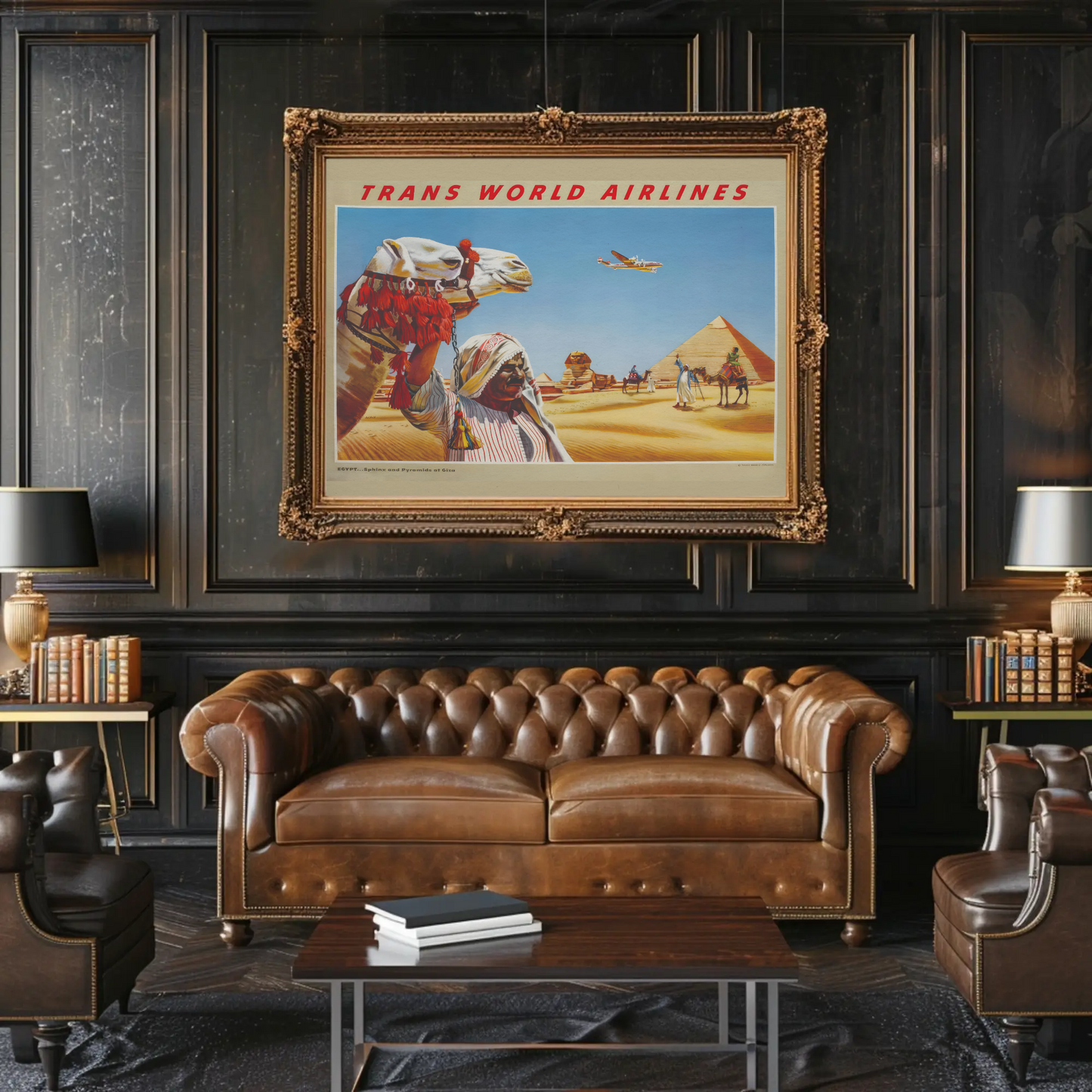 Egypt - Sphinx and Pyramids at Giza Poster