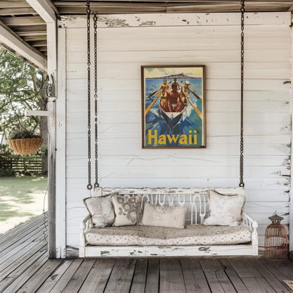 Vintage Poster Hawaii Rowing Team
