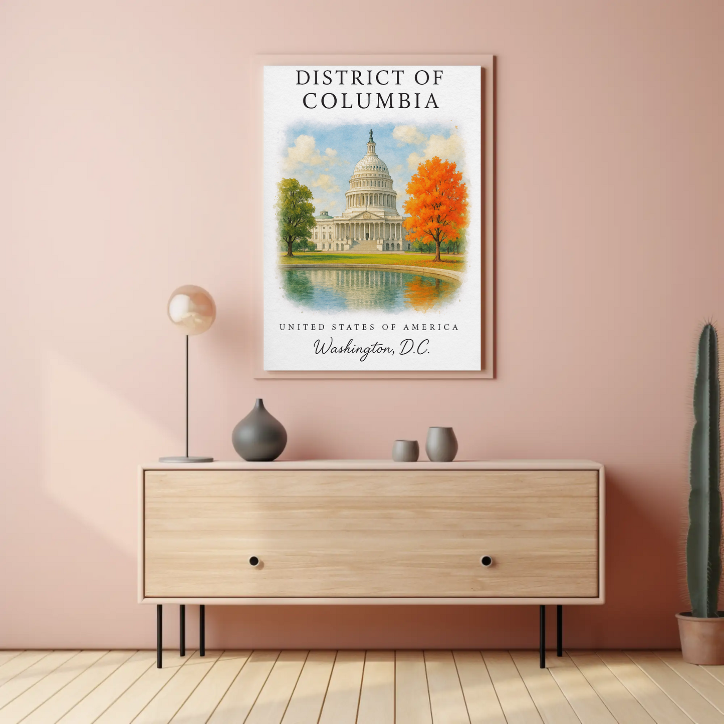 District of Columbia, Washington, D.C. Signature Series Vintage Travel Poster