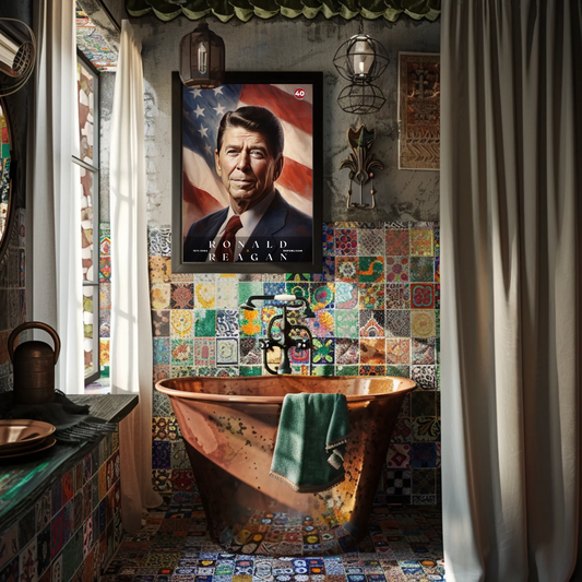 Ronald Reagan 40th President Of The United States Portrait
