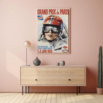 Grand Prix de Paris – 1969 Motor Race Poster