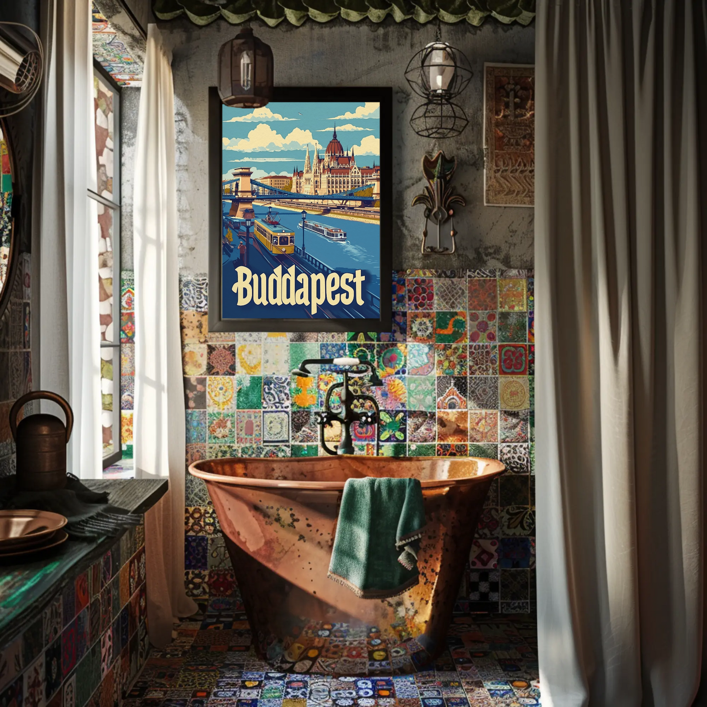 Budapest Cityscape Poster