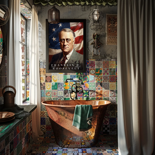 Franklin Roosevelt 32nd President Of The United States Portrait
