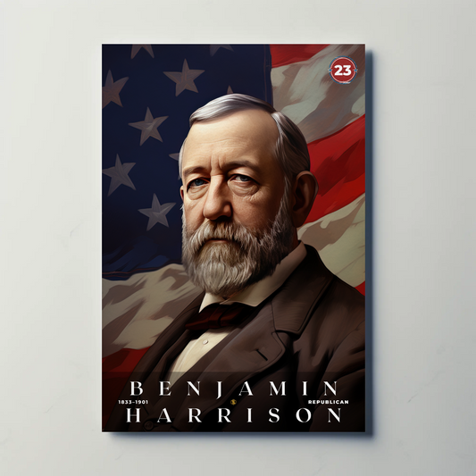 Benjamin Harrison 23rd President Of The United States Portrait