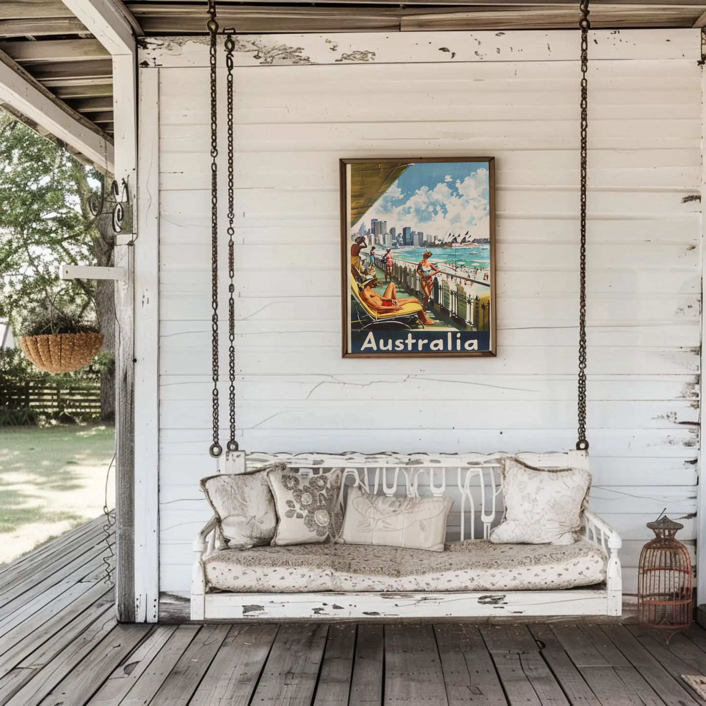 Australia Beach Vintage Poster Retro