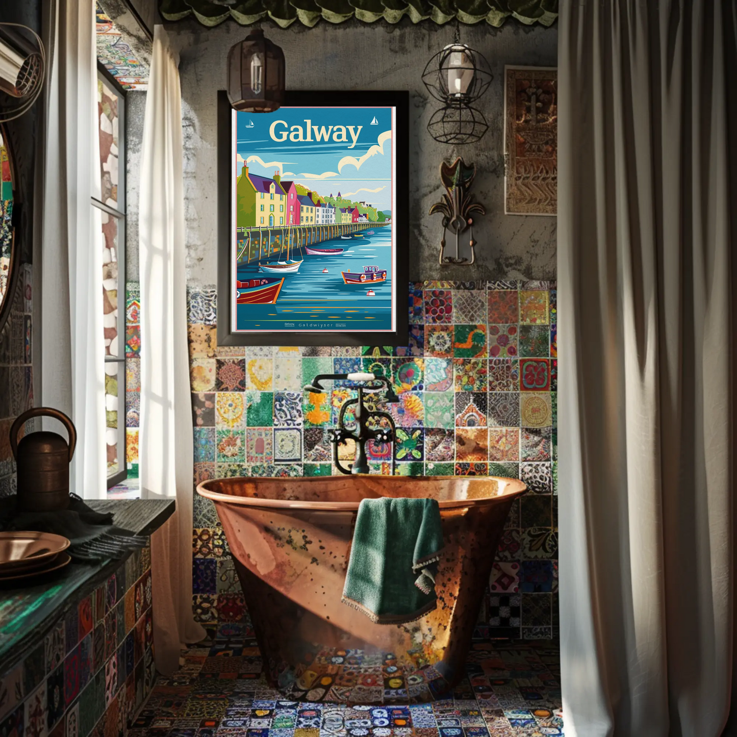 Galway Harbor Poster