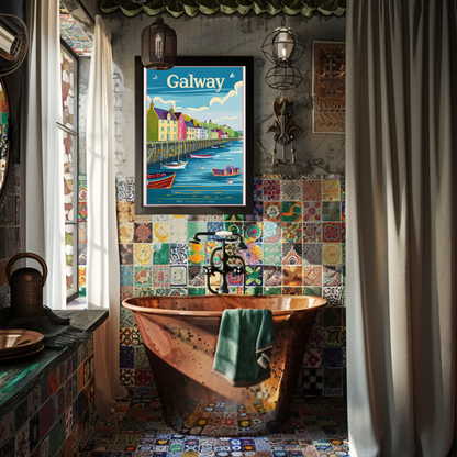 Galway Harbor Poster