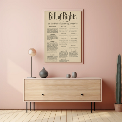 Bill Of Rights United States Poster