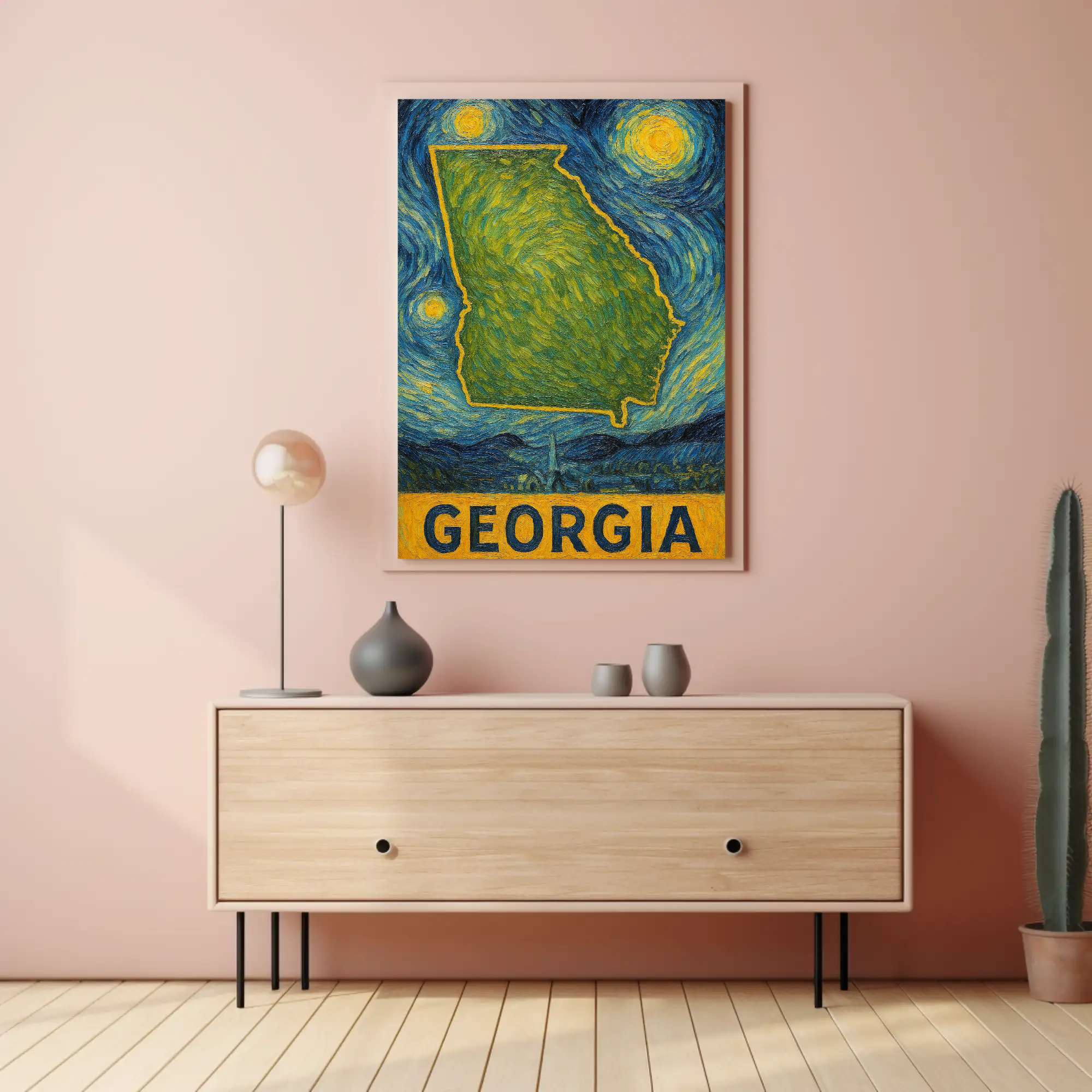 Georgia Starry Night Poster