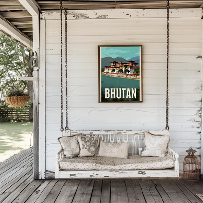 Vintage Poster Bhutan