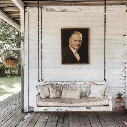 Herbert Hoover 31st President Sepia Photo