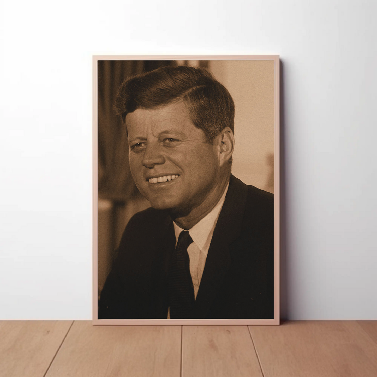 John F. Kennedy 35th President Sepia Photo