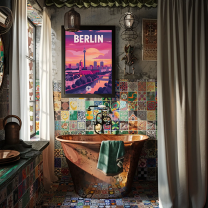 Berlin at Sunset Poster