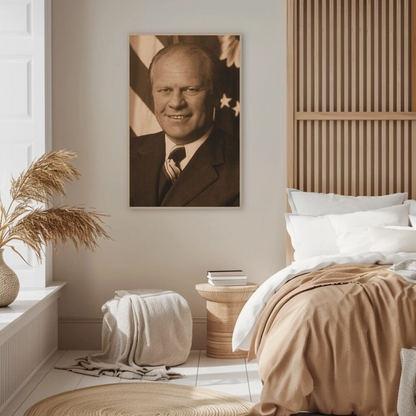 Gerald Ford 38th President Sepia Photo